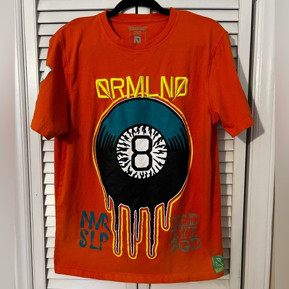 Dreamland Men's 8 Ball Graphic Print Crewneck T-Shirt - Picture 1 of 9